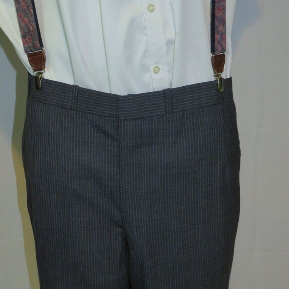 Anderson Sheppard Savile Row Bespoke Gray Striped Three Piece Suit 42XL - Picture 14 of 16